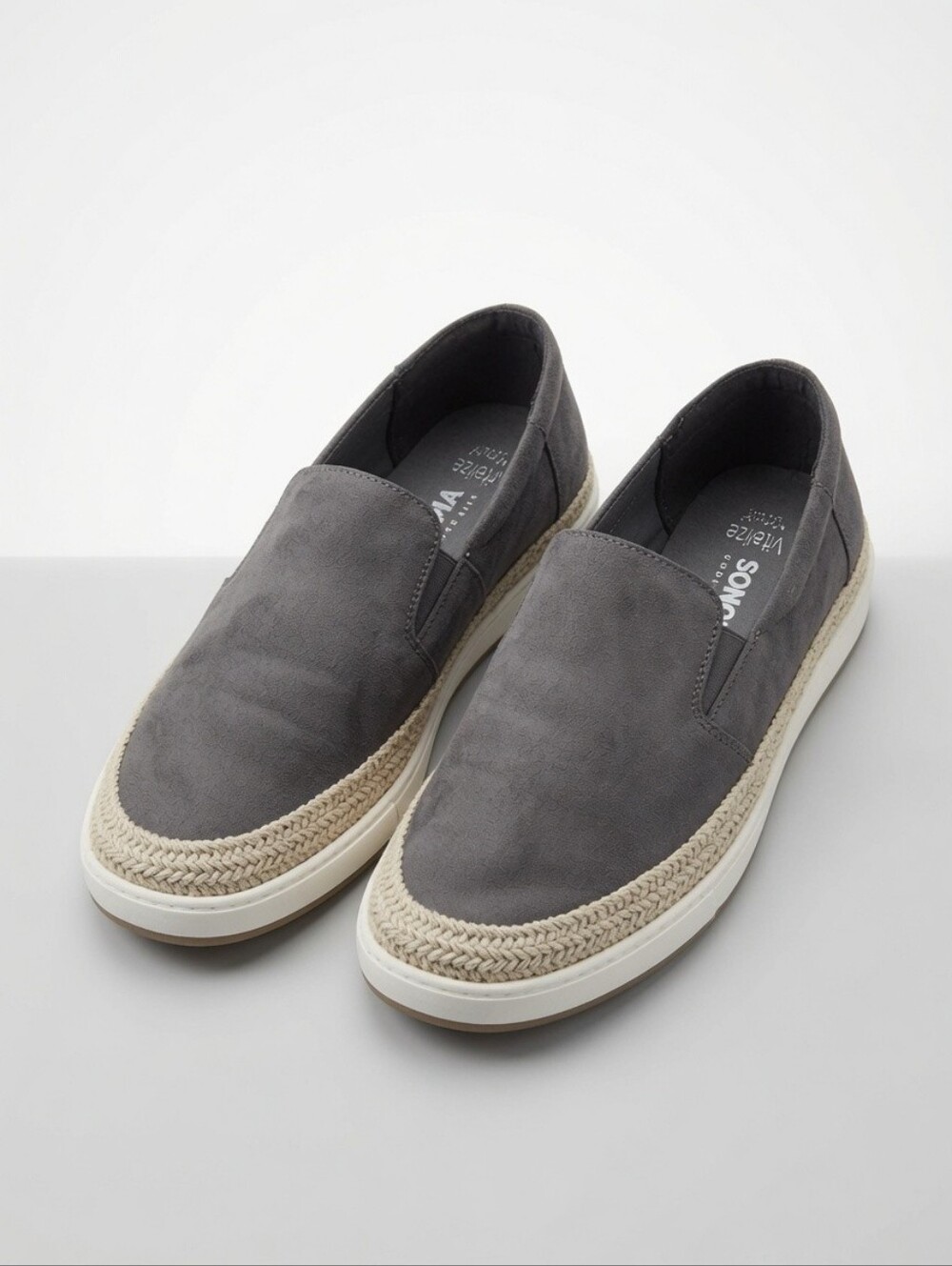 Sonoma Coraline Women’s Suede Loafer Sneakers Casual Comfort Grey Size 8M